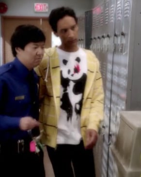 Abed's panda shirt on Community