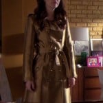 Blair’s gold trench coat on Gossip Girl
