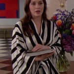 Blair’s black and white striped robe on Gossip Girl