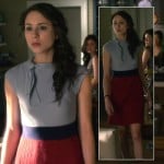 Spencer’s grey and red dress on Pretty Little Liars