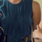 Hanna’s teal blue fringe/tassle dress on Pretty Little Liars
