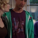Abed’s purple graphic print tee on Community
