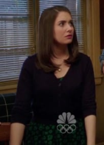 Annie's green patterned dress on Community