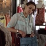 Spencer’s blue bag on Pretty Little Liars