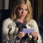 Hanna’s cream tweed jacket on Pretty Little Liars