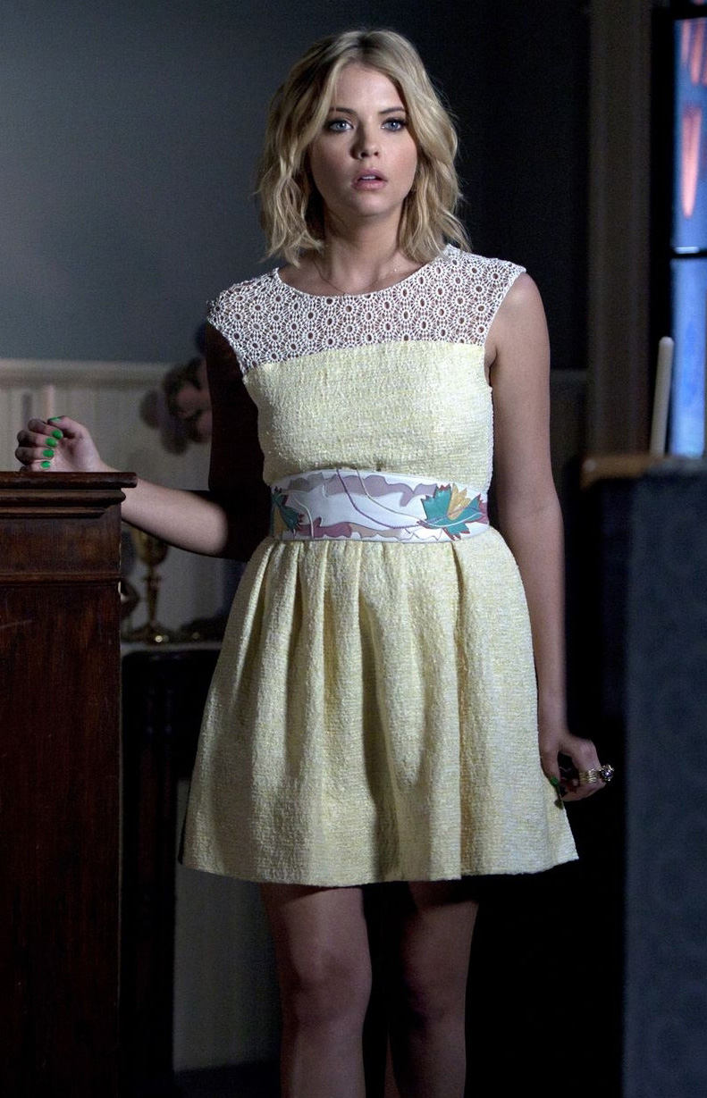 Hanna's yellow dress on Pretty Little Liars