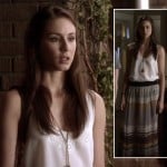 Spencer’s striped maxi skirt on Pretty Little Liars