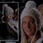 Brittany’s white pom pom beanie on Glee season 4