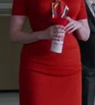 Joan’s red dress on Mad Men