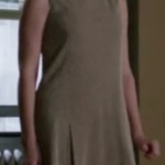 Megan’s beige drop waist dress on Mad Men