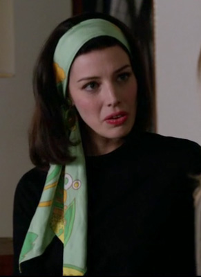 WornOnTV: Megan Draper's mint green head scarf