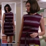 Megan Draper’s purple striped dress on Mad Men