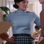 Peggy’s blue houndstooth skirt on Mad Men