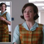 Peggy’s orange plaid dress over a mint blouse on Mad Men