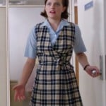 Peggy’s plaid wrap dress on Mad Men