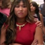 Tina’s zipper necklace on Glee