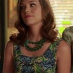 Annabeth’s blue and green printed dress on Hart of Dixie