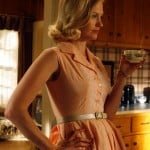 Betty Draper’s peach shirtdress on Mad Men