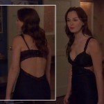 Blair’s navy cutout chemise on Gossip Girl season 6