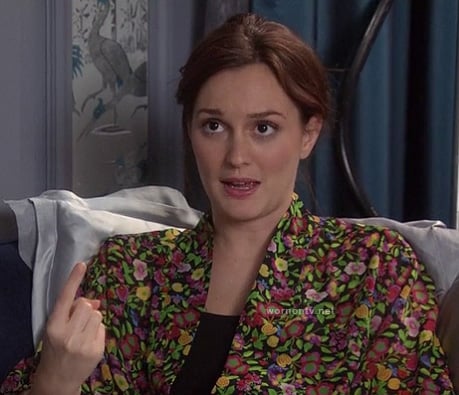 Blair’s floral robe on Gossip Girl season 6