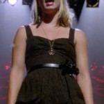 Brittany’s black lace dress on Glee