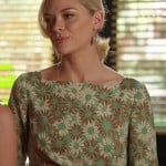 Lemon’s green and brown daisy print dress on Hart of Dixie