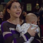 Lily’s purple, grey and white striped sweater on How I Met Your Mother