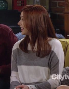 Lily's grey and white striped sweater on How I Met Your Mother