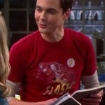 Sheldon’s red Flash shirt on The Big Bang Theory