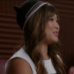 Tina’s black cat hat with ears on Glee