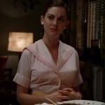 Trudy’s pastel pink dress on Mad Men