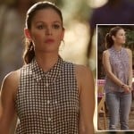 Zoe’s black and white check top on Hart of Dixie