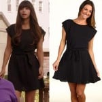 Cece’s black Thanksgiving dress on New Girl