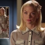 Lemon’s white contrast trim shirt on Hart of Dixie