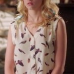 Magnolia’s bird print sleeveless shirt on Hart of Dixie