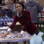 Mona’s red sweater with blue polka dots on Pretty Little Liars