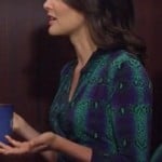 Robin’s blue and green snake print wrap dress on How I Met Your Mother