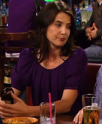 Robin's purple top on How I Met Your Mother