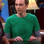 Sheldon’s green lantern shirt on the Big Bang Theory