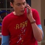 Sheldon’s red “Flash” shirt on The Big Bang Theory