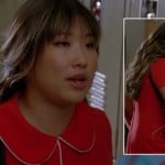 Tina’s red peter pan collar dress on Glee