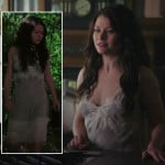 Belle’s grey and white lace nightgown on Once Upon A Time