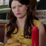 Belle’s yellow lace dress on Once Upon A Time