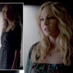 Carolines floral dress on The Vampire Diaries