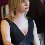 Emily’s black bandage mini dress on Revenge