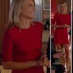 Jane’s red elbow sleeve dress on Happy Endings