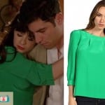 Jess Day’s green blouse on New Girl