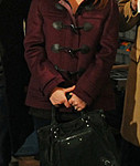 Lily’s burgundy toggle duffle coat on How I Met Your Mother