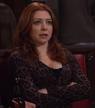 Lily’s leopard print cardigan on How I Met Your Mother