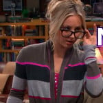 Penny’s striped cardigan on The Big Bang Theory